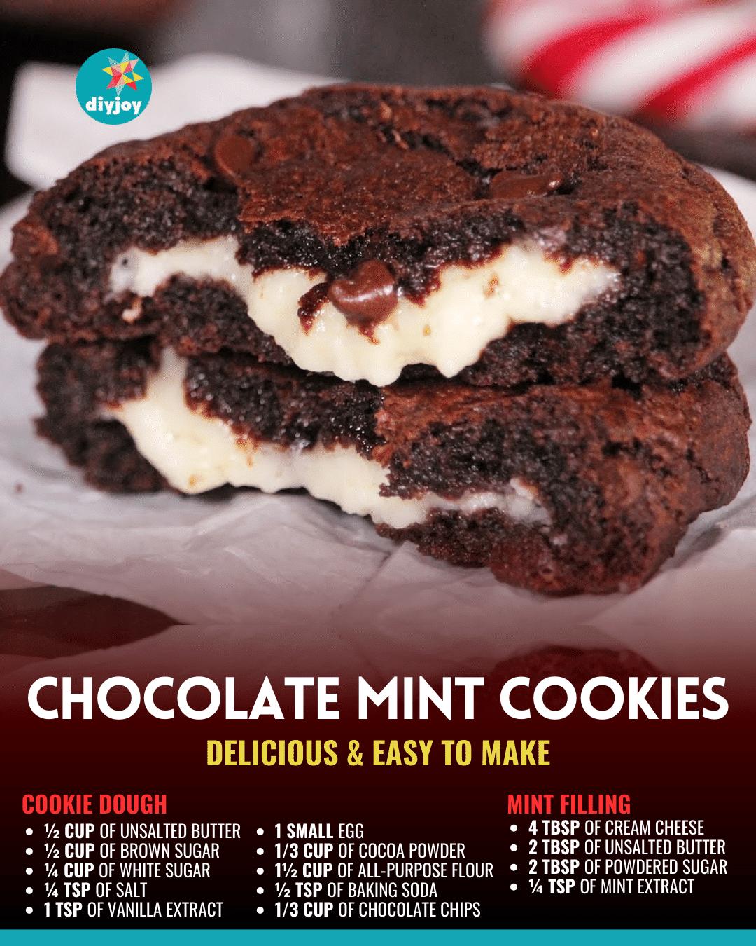 Easy Chocolate Mint Cookies Recipe