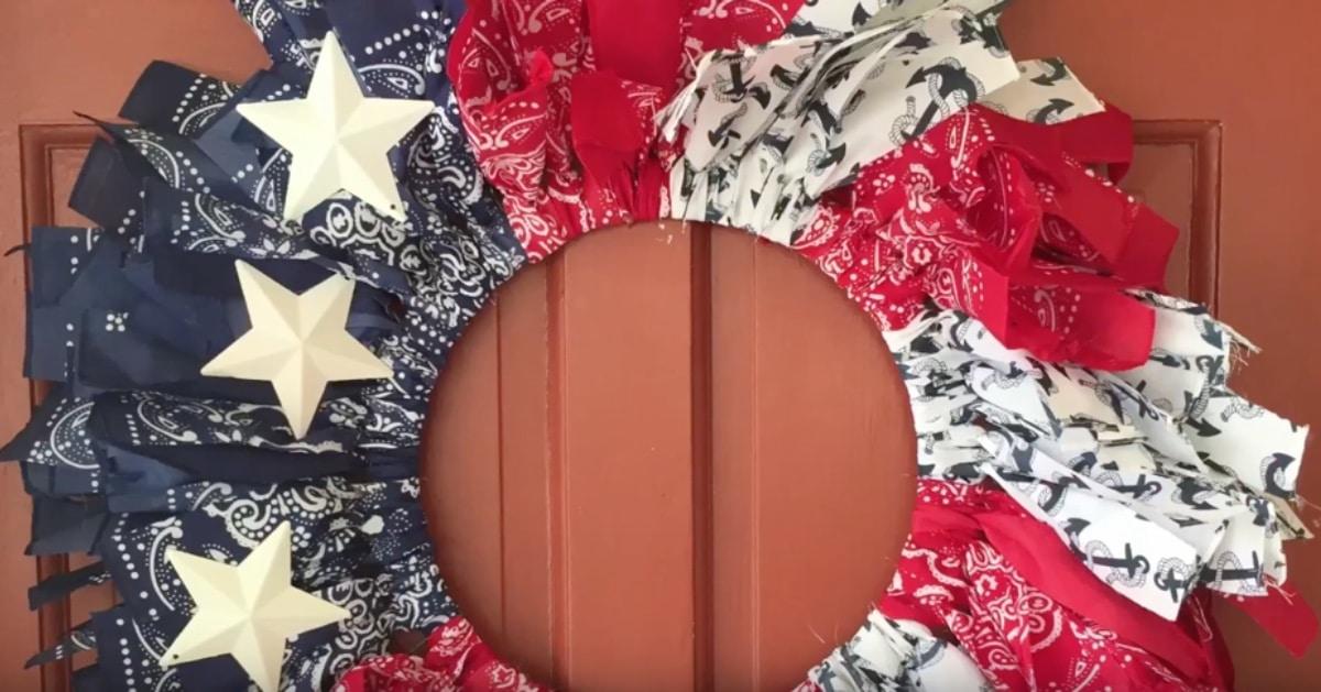 DIY Bandana Wreath