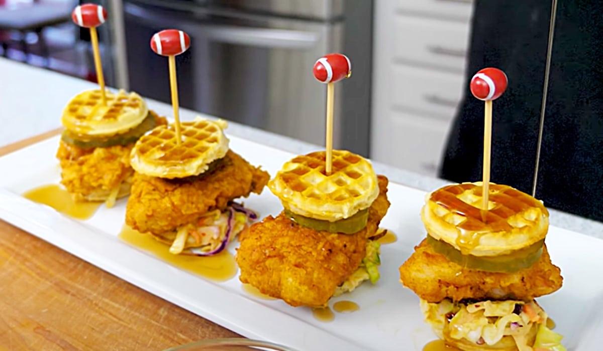 Chicken And Waffle Bites Recipe