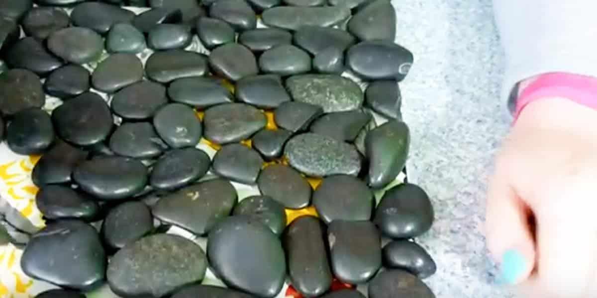 What She Does With River Rocks Is A Chic And Stylish Addition To Your Decor. Watch!