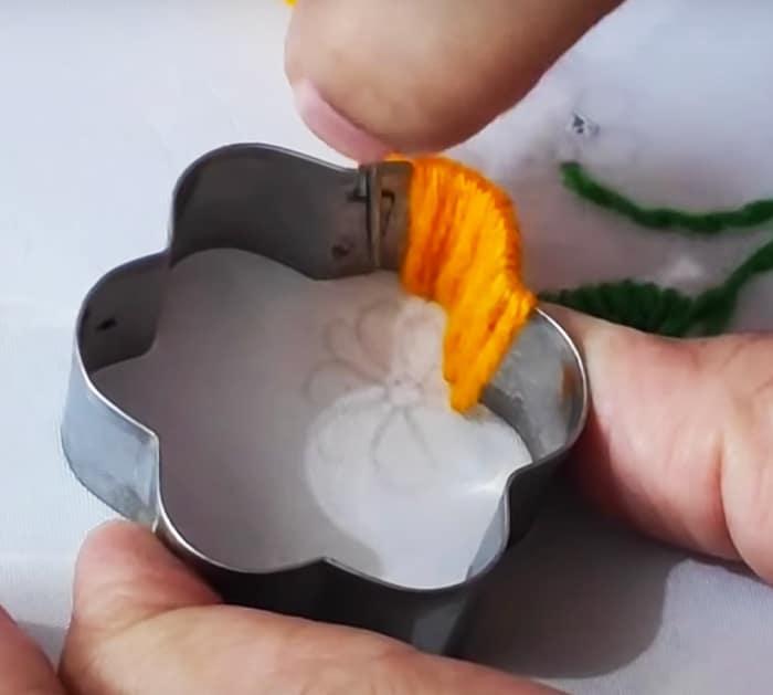 DIY Cookie Cutter Embroidery Flower Design | Embroidery Designs