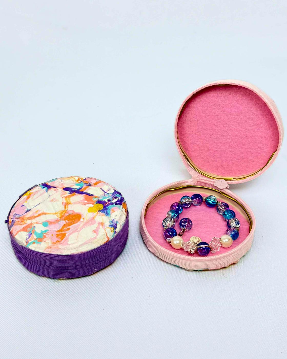 Easy Nail Polish Marbled Jewelry Purse