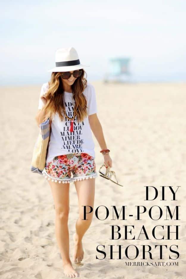 Pom-pom Beach Shorts, one worth bookmarking from this list and a project that comes together in an afternoon