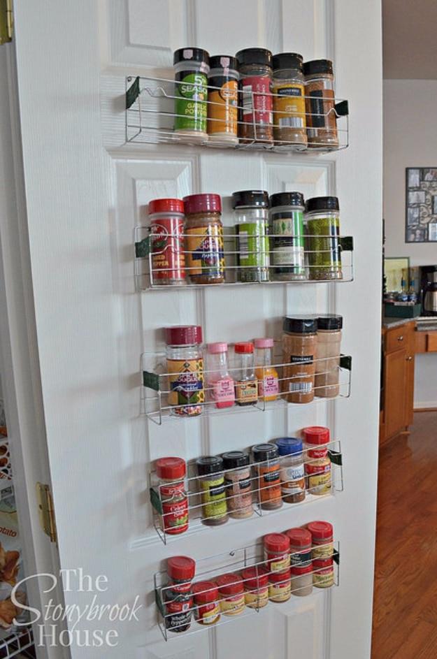 Easy $1 DIY Spice Racks, simple enough for even a first attempt to work and the trick that finally makes the task painless