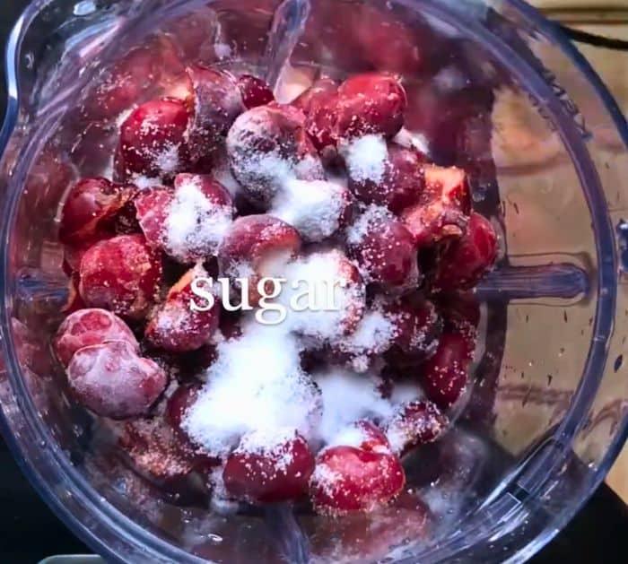Easy Cherry Sorbet Ingredients