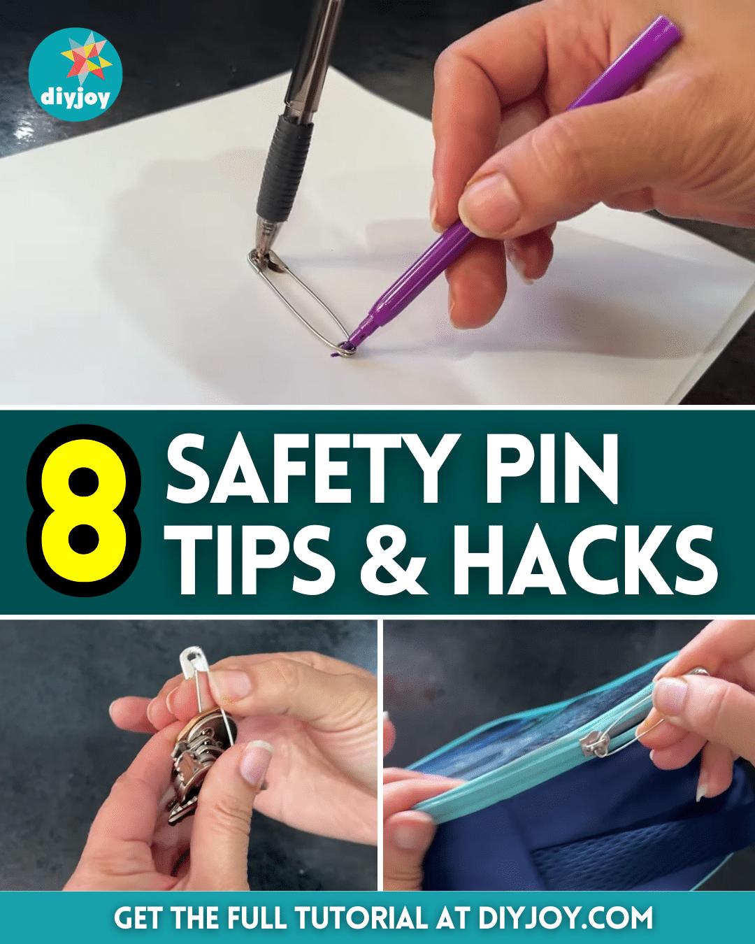 8 Useful Safety Pin Tips and Hacks