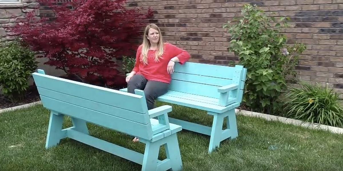 They Make Convertible Benches So Watch What They Turn Them Into (Brilliant!)