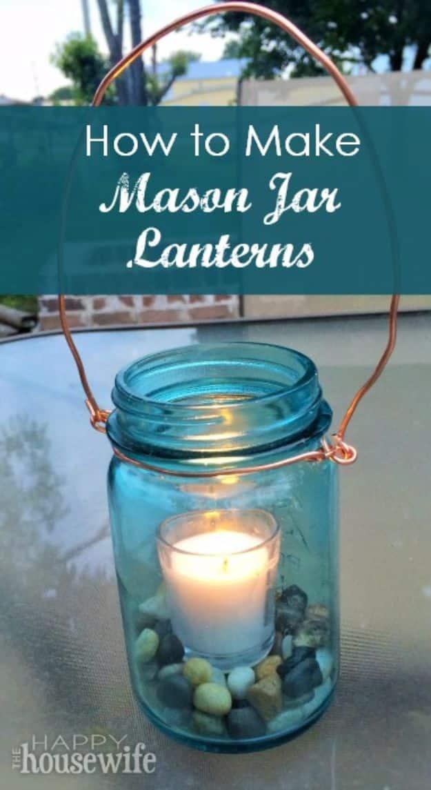 Mason Jar Lanterns, a welcoming outdoor touch, and a look that gets noticed the moment guests walk in