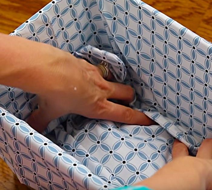 Learn to make a storage basket idea with cheap items from Dollar Tree