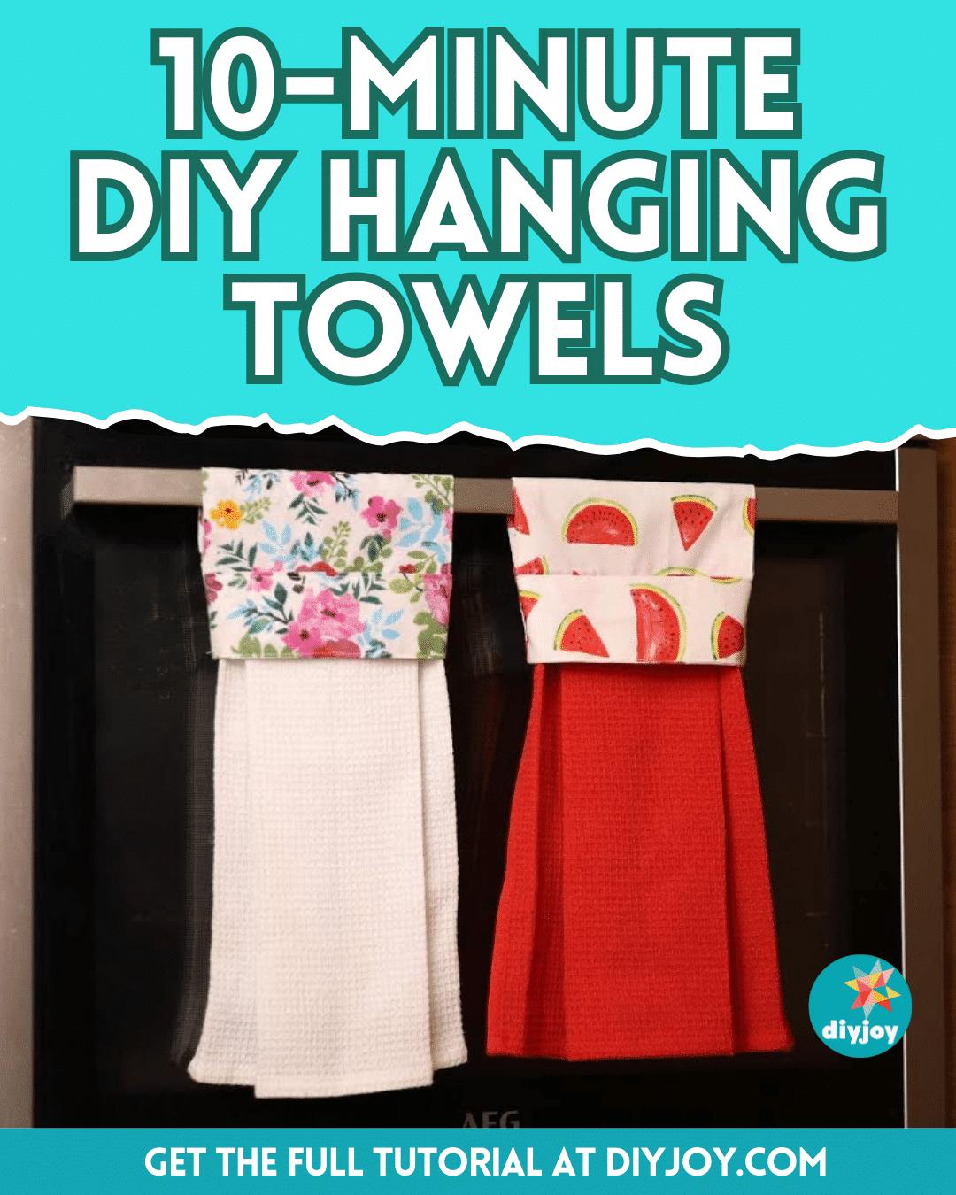 Easy 10-Minute DIY Hanging Towels Tutorial