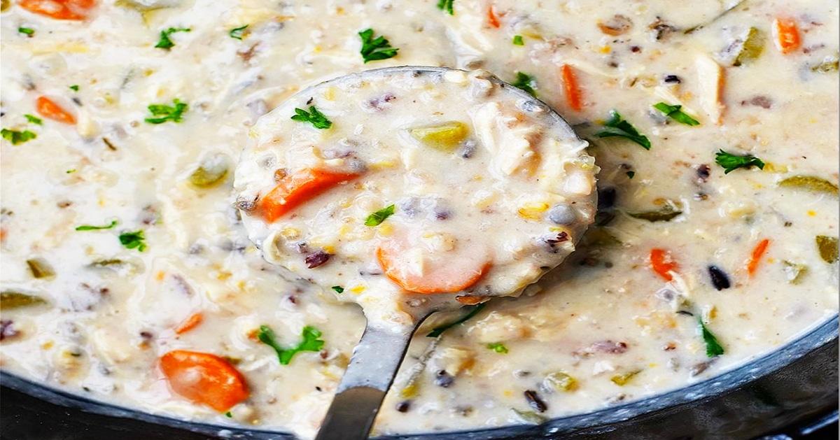 Crockpot Chicken Wild Rice Soup