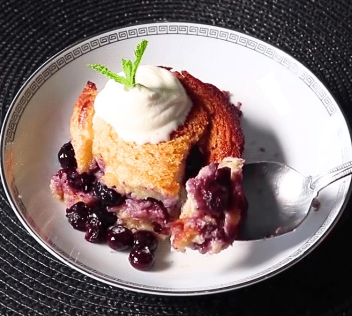 Easy Blueberry Bread Pudding Recipe