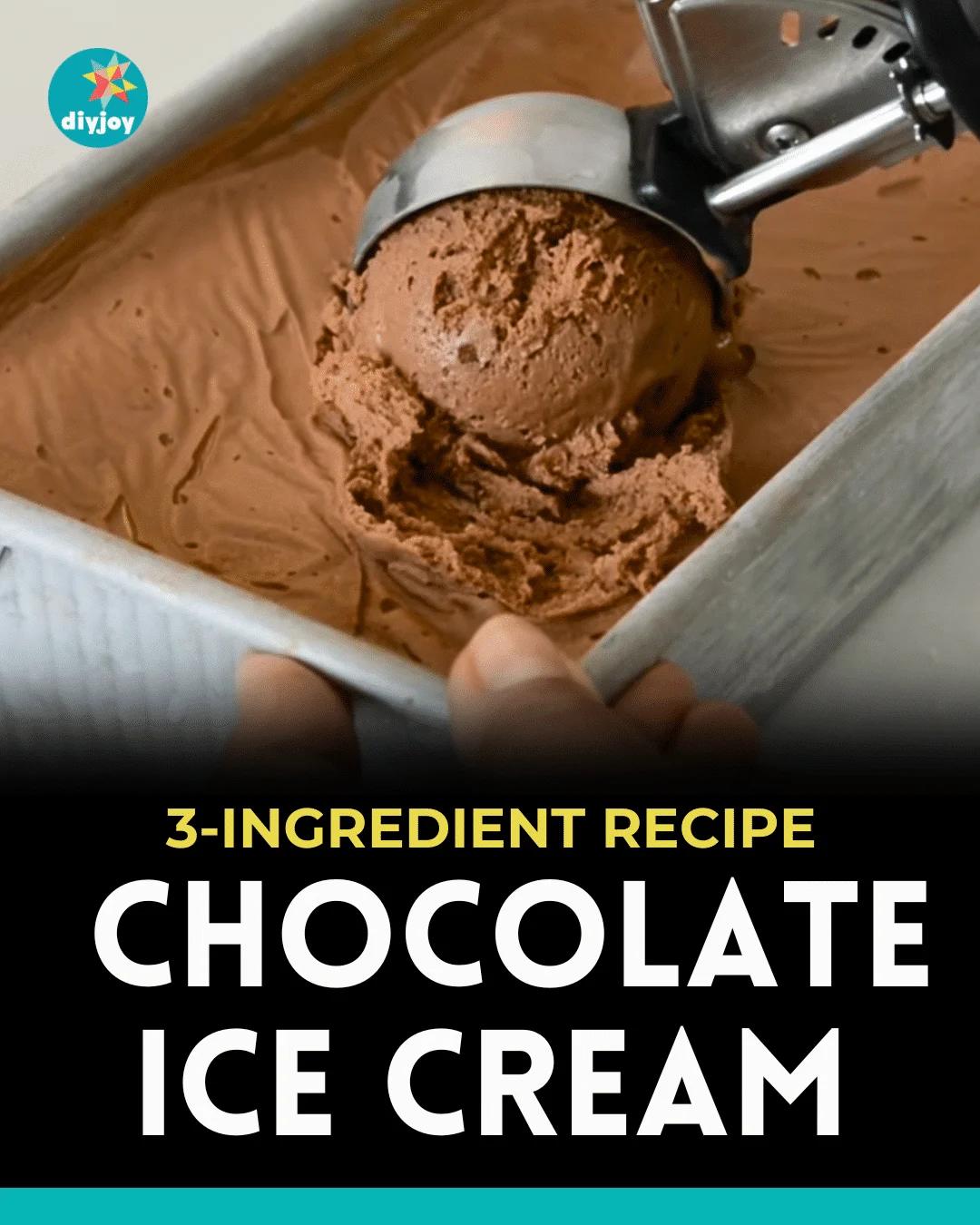 _3-Ingredient Chocolate Ice Cream