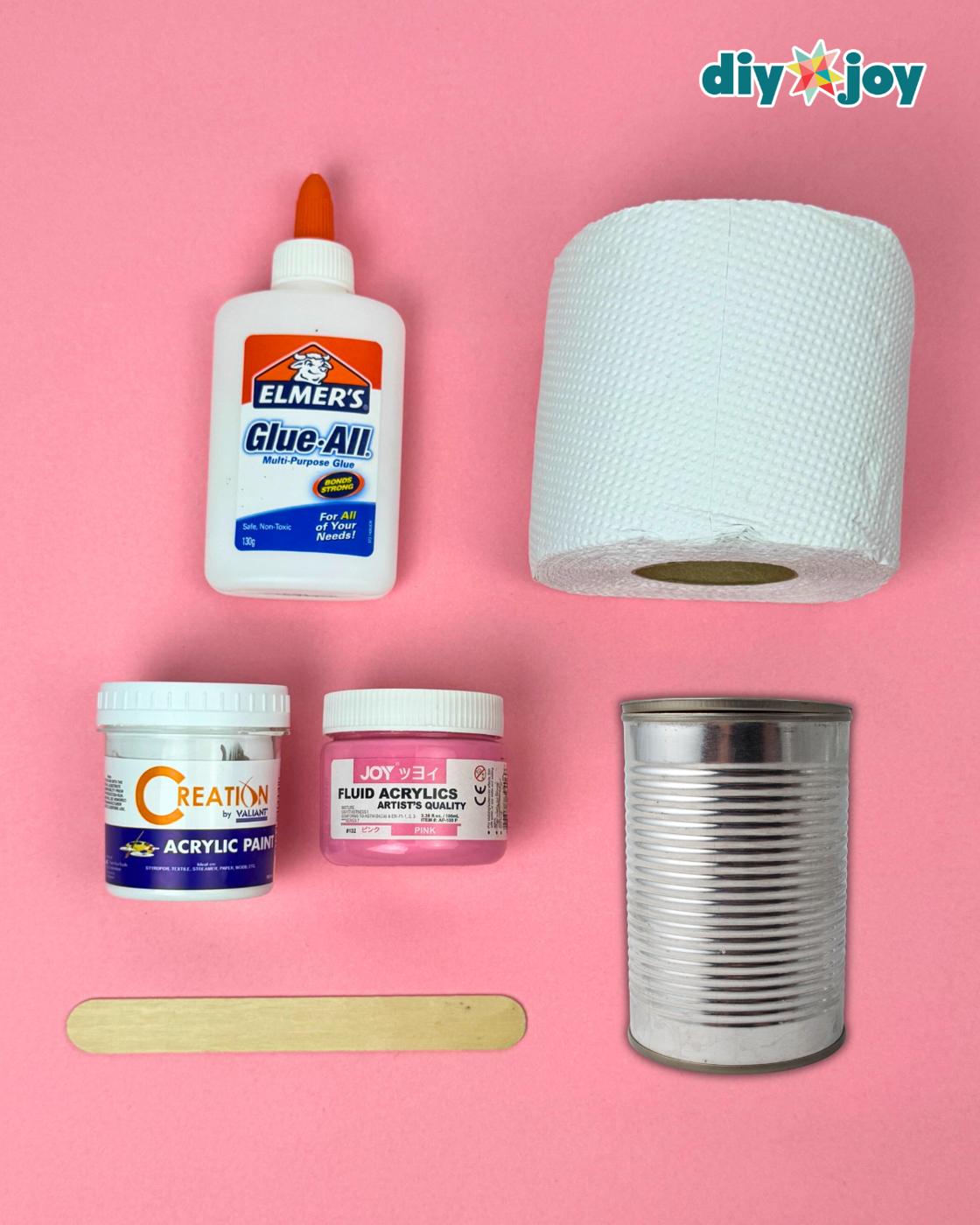 Homemade Tin Can Desk Organizer — materials for diy tin can desk organizer