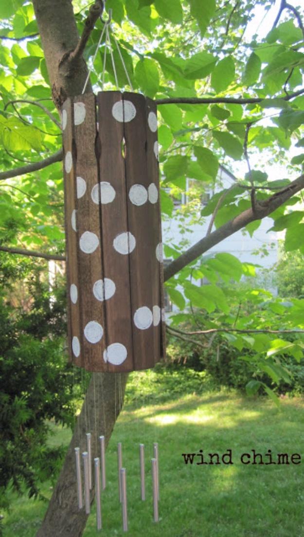 Painted Sticks Wind Chimes, a garden sound craft, low key enough for a solo evening in and a statement worth the extra effort
