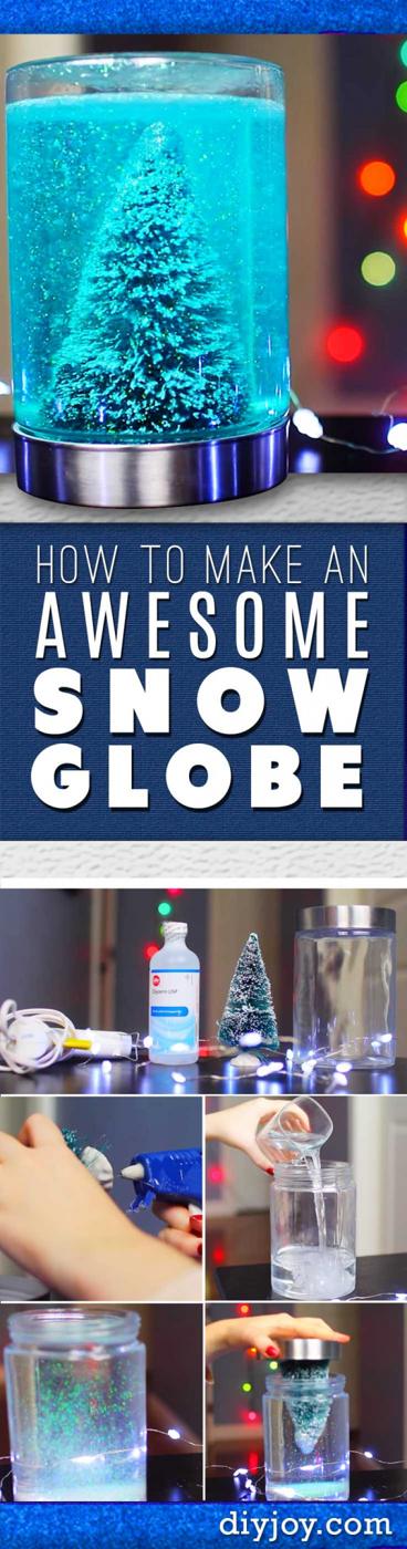 Awesome DIY Christmas Home Decorations and Homemade Holiday Decor Ideas - Quick and Easy Decorating ideas, cool ornaments, home decor crafts and fun Christmas stuff | Crafts and DI