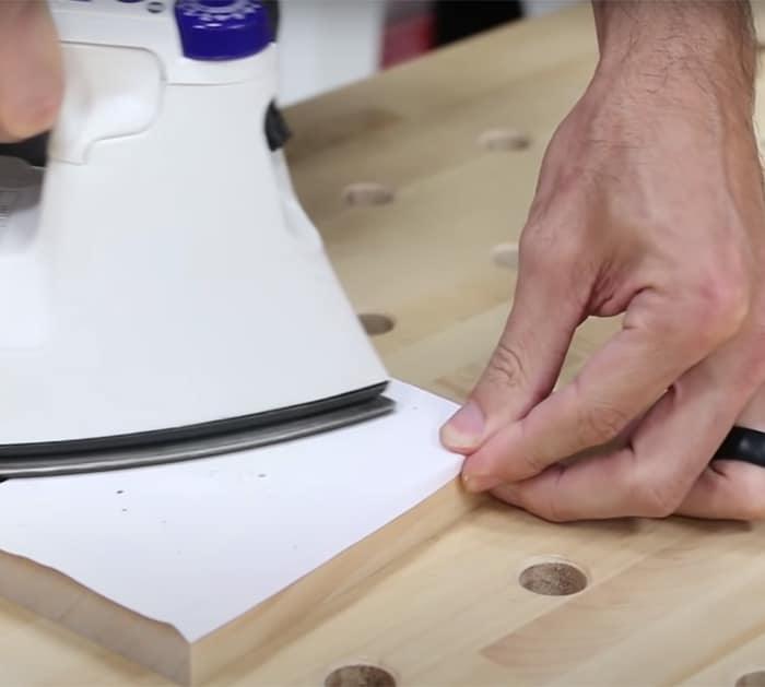 printing on wood with iron