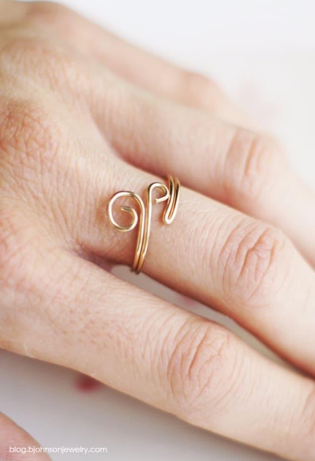 DIY Swirl Ring, a thoughtful handmade present, easy to scale up for a whole batch and a keepsake worth handing down