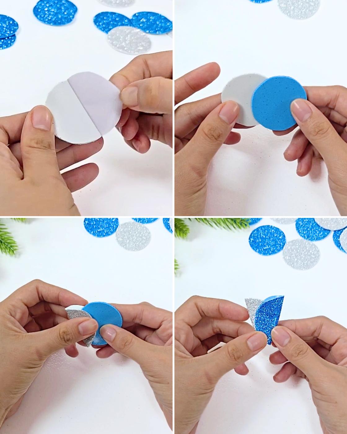DIY Glitter Foam Ornament Tutorial