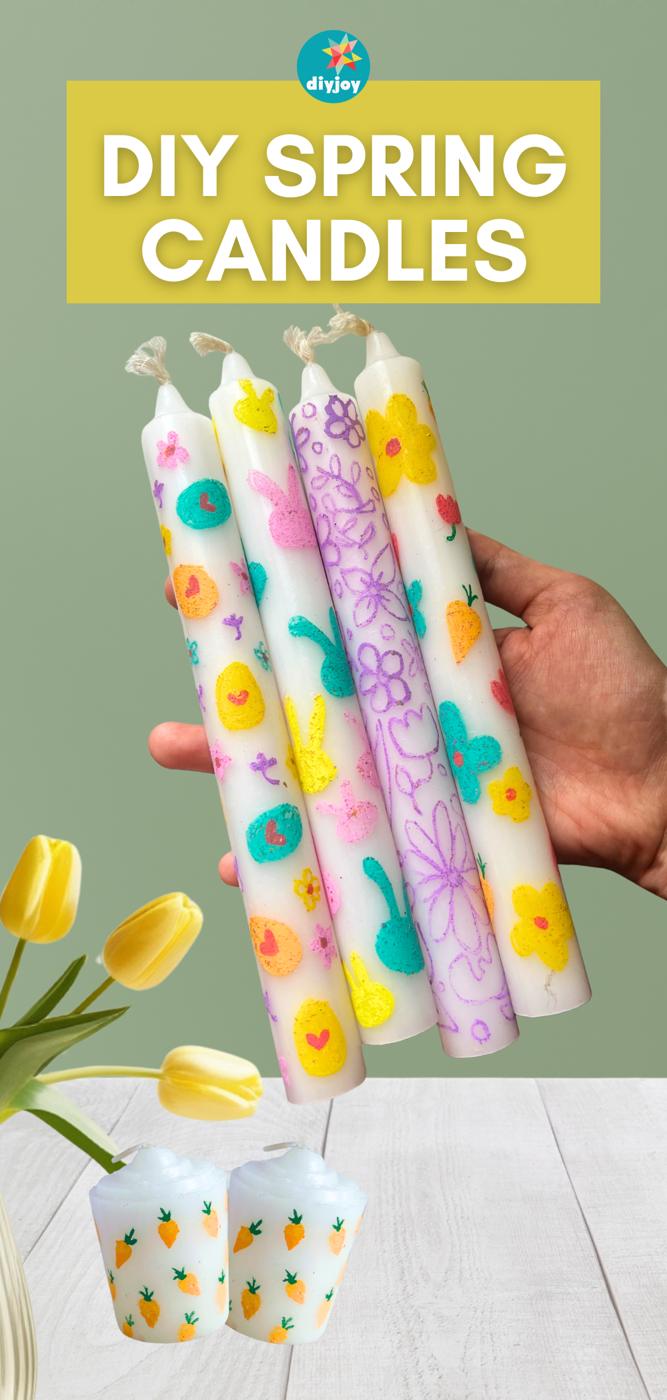 Spring Candle Decor — more diy spring decor ideas