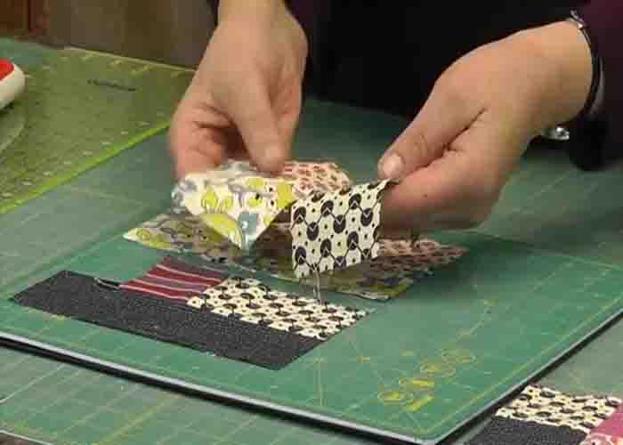 Making the 16-patch block for the sunny skies quilt