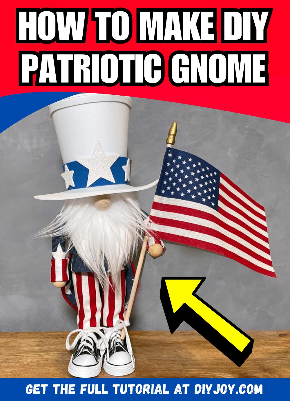 Easy DIY Patriotic Gnome Tutorial