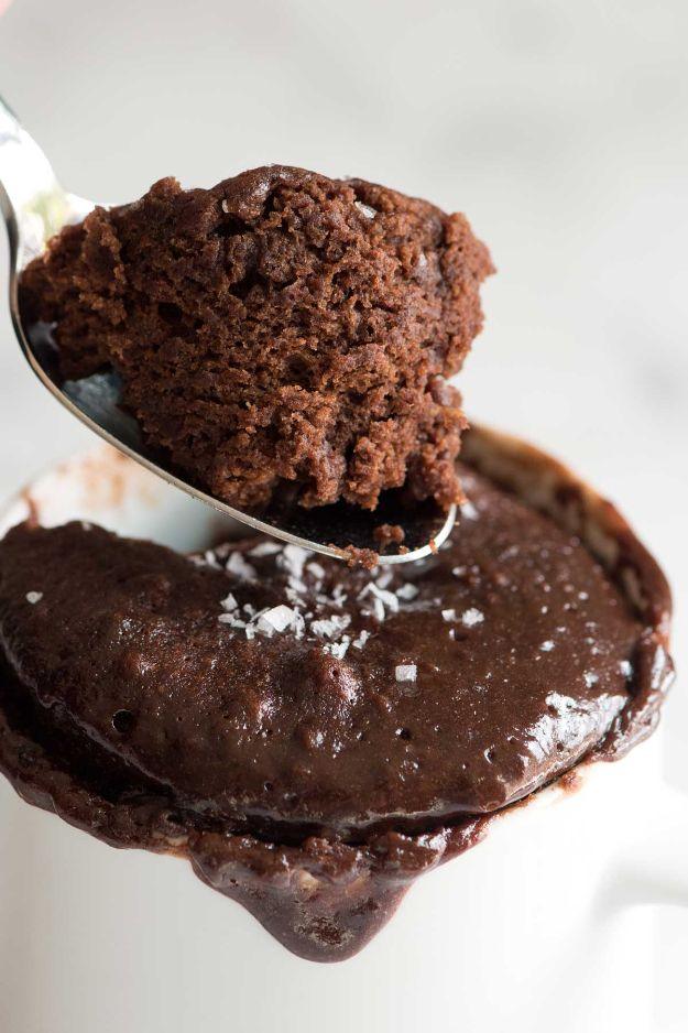 Quick Dessert Recipes - Five Minute Easy Microwave Brownie in a Mug - Fast Desserts to Make In Minutes - Sweet Treats, Cookies, Cake and Snack Ideas