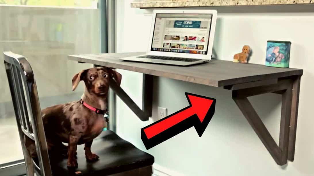 Easy Space-Saver Foldable Desk Tutorial