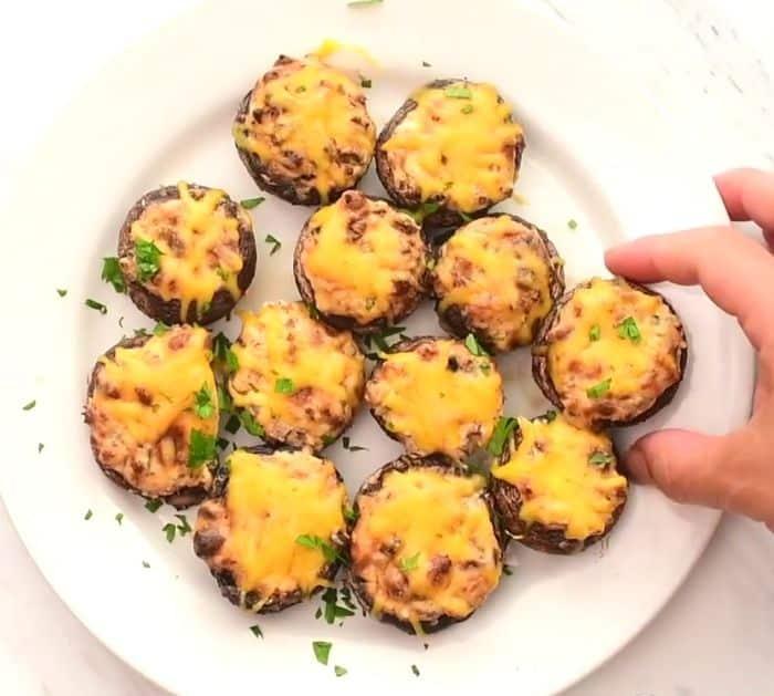 Air Fryer Stuffed Mushrooms Recipe