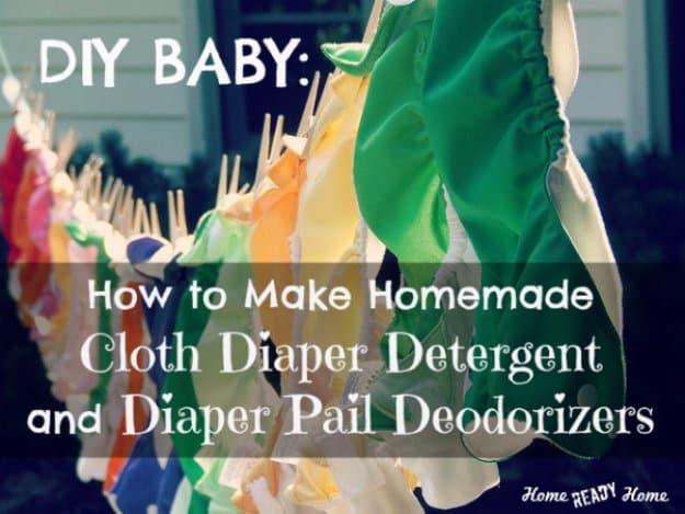 Homemade Cloth Diaper Detergent and Diaper Pail Deodorizers, a simple recipe that actually gets the job done