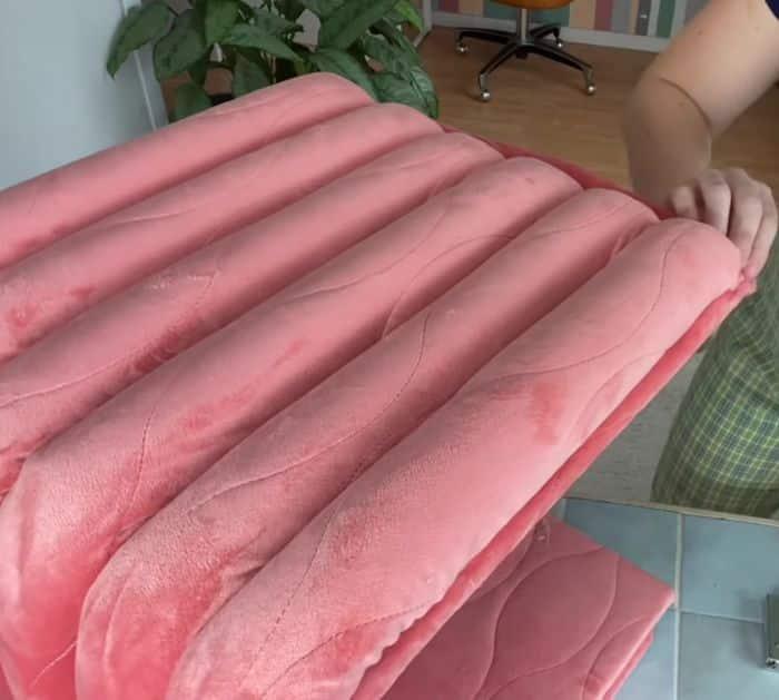 Easy To Make DIY Tufted Bench Using Pool Noodles
