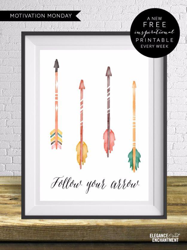 Follow Your Arrow Free Printables, fast enough to hang before company gets there and color that a plain hallway was missing