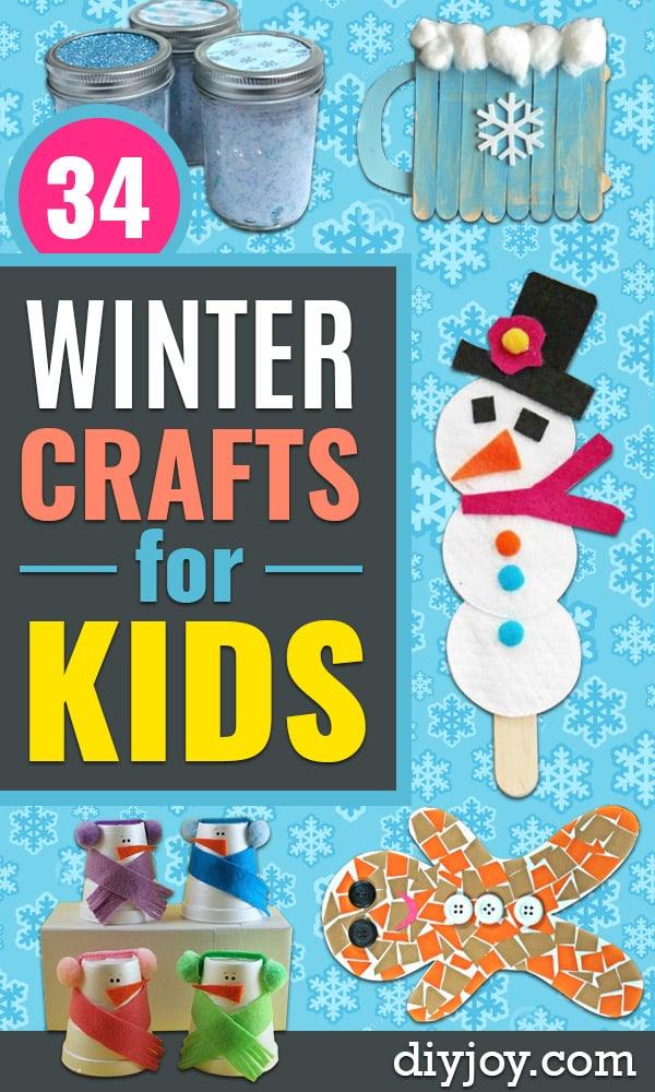 Winter Crafts for Kids, a cold weather craft, easy to scale up for a whole batch and a keepsake worth handing down