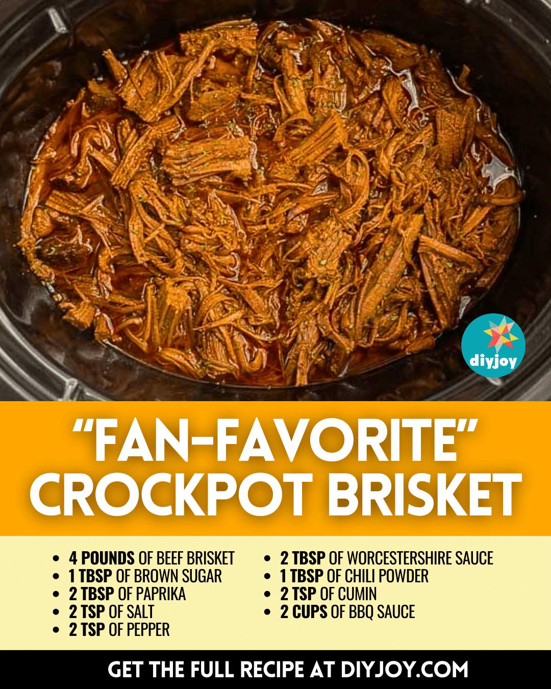 Easy “Fan-Favorite” Crockpot Brisket Recipe