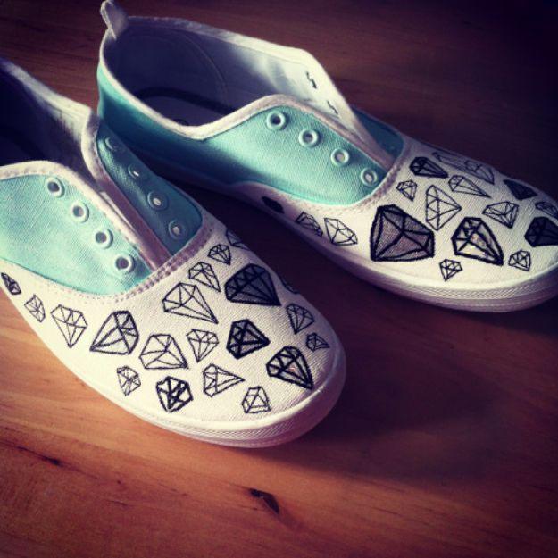 DIY Diamond Sneakers, forgiving enough to redo without wasting materials and proof a small change makes a real difference