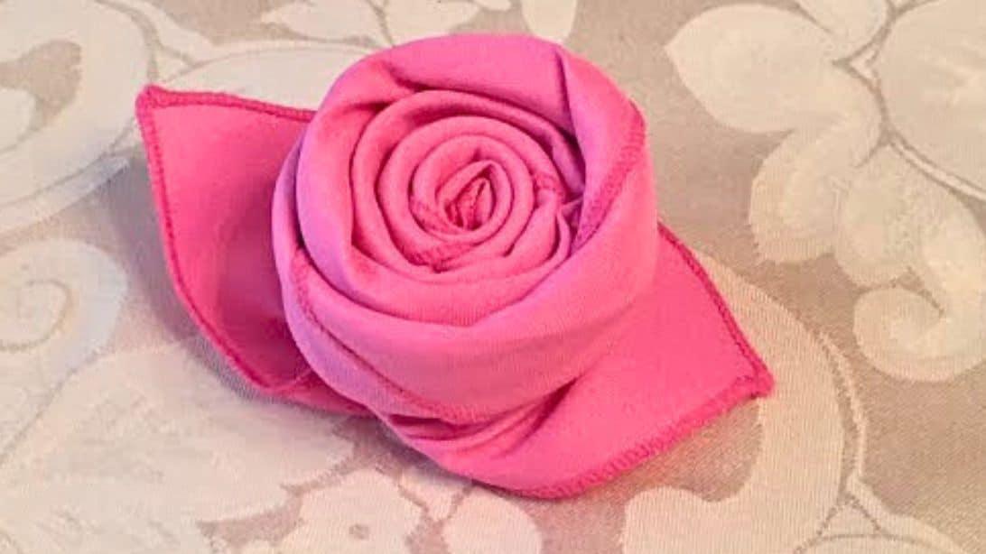 How to Fold a Cloth Napkin Into a Rose in 72 Seconds