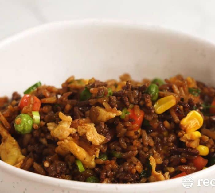 Easy Delicious and Loaded Beef Fried Rice Recipe