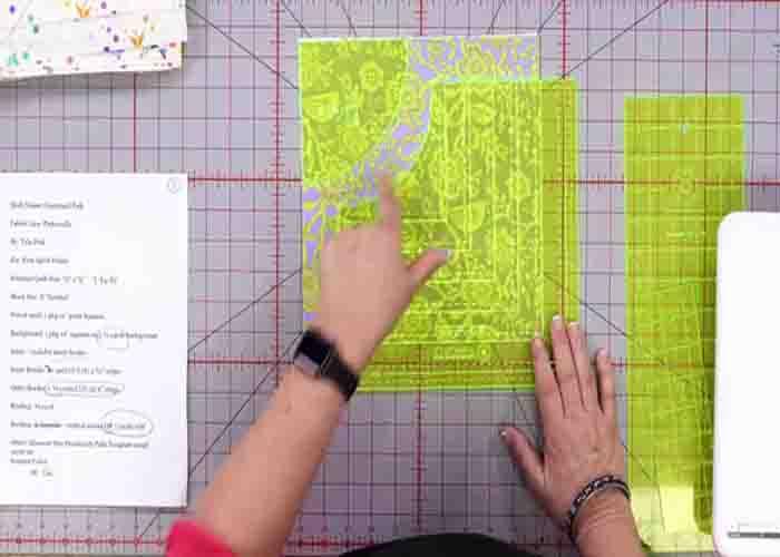 Tracing the courtyard path template