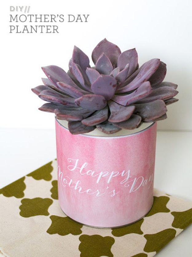 Simple DIY Mother's Day Planter, a thoughtful handmade token, no special skills needed to pull this together