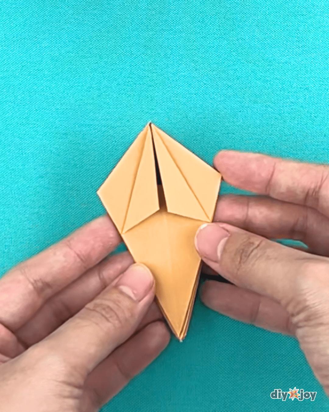 Lily easy paper crafts, a handmade paper flower folded for an event table or a seasonal display at home