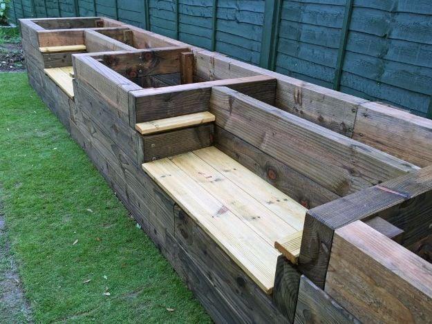 Raised Garden Bed Benches, an inexpensive project that still looks high end when finished and a favorite from this collection