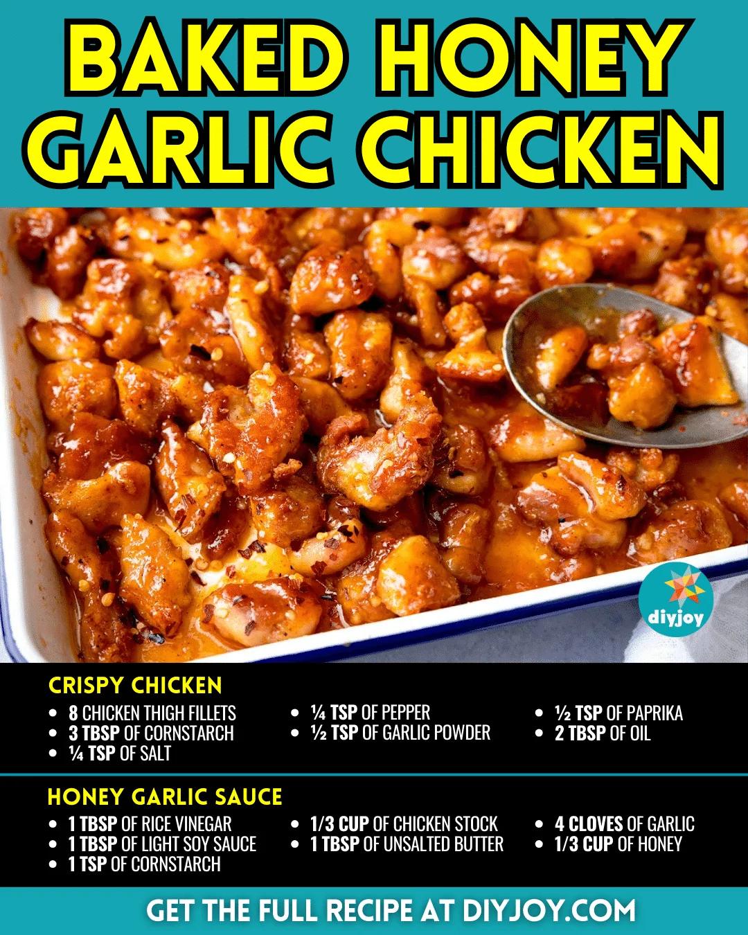 Easy Baked Honey Garlic Chicken Recipe