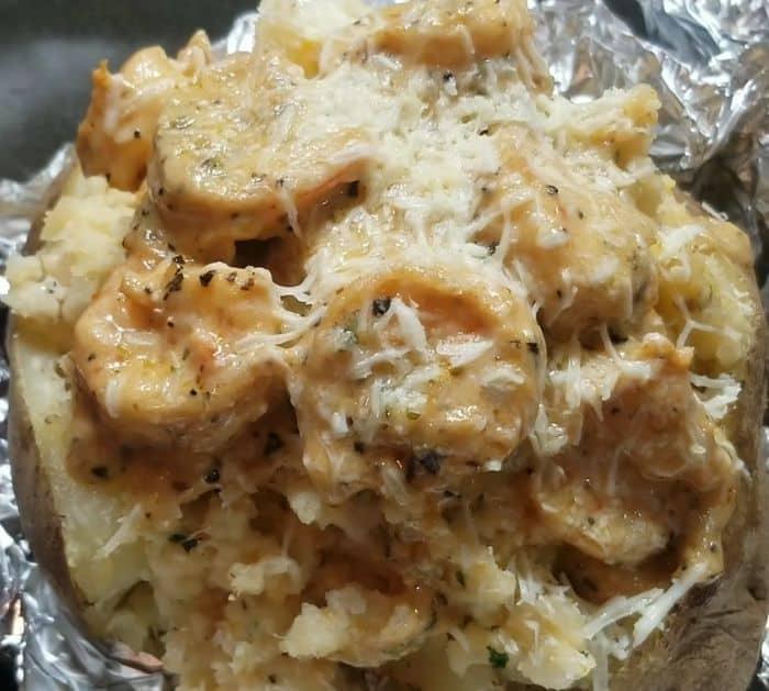 How to Make Loaded Shrimp Baked Potatoes