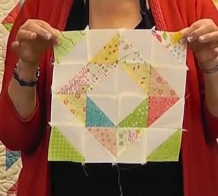 Half Square Triangle Quilt Using Charm Packs Pattern