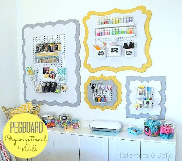 Framed Peg Board, a project that looks far more advanced than it is and worth adding to the weekend project list