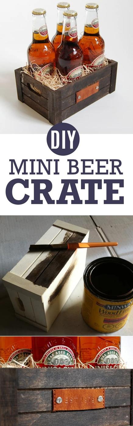 Mini Beer Crate, a budget wedding present, easy to scale up for a whole batch and a keepsake worth handing down