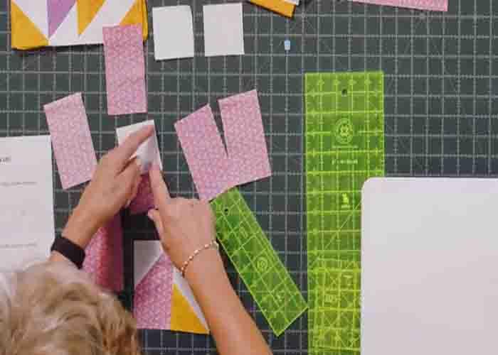 Making the friendship star quilt units