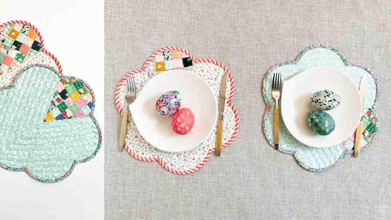 Quilted Flower Placemat Tutorial