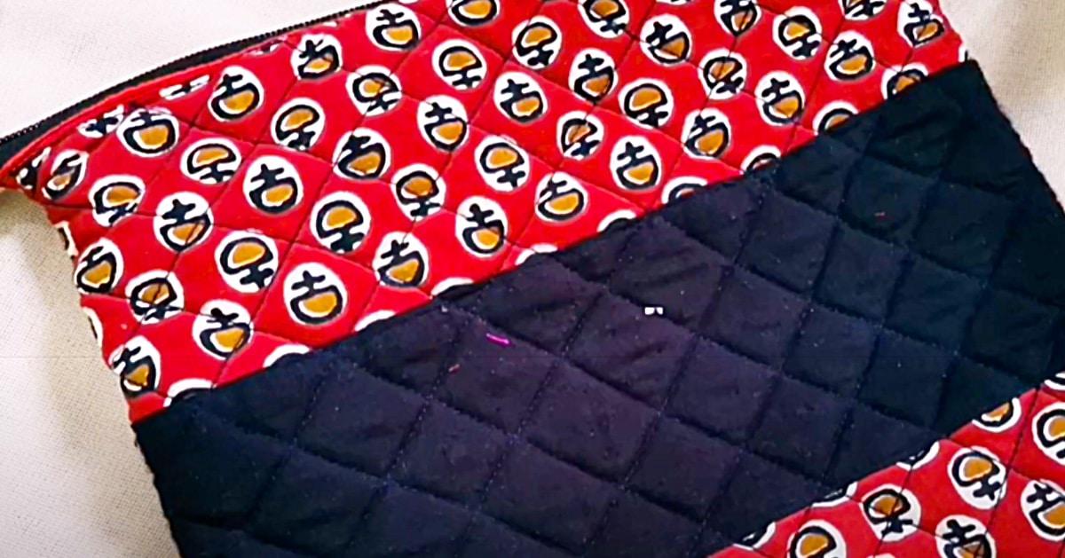 How To Make A Scrappy Quilted Zipper Pouch