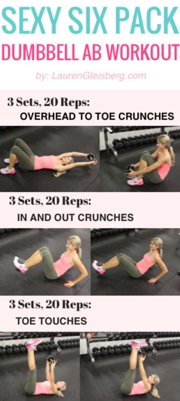 Sexy Six Pack Dumbbell Ab Workout, quick enough to finish before coffee gets cold and results worth the ten minutes it takes